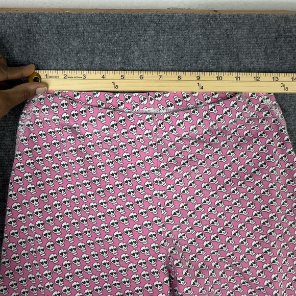 Bloomies x Roller Rabbit 2PC Pajama Set S Pink Skull Sleepwear Coquette Romantic - Picture 13 of 16